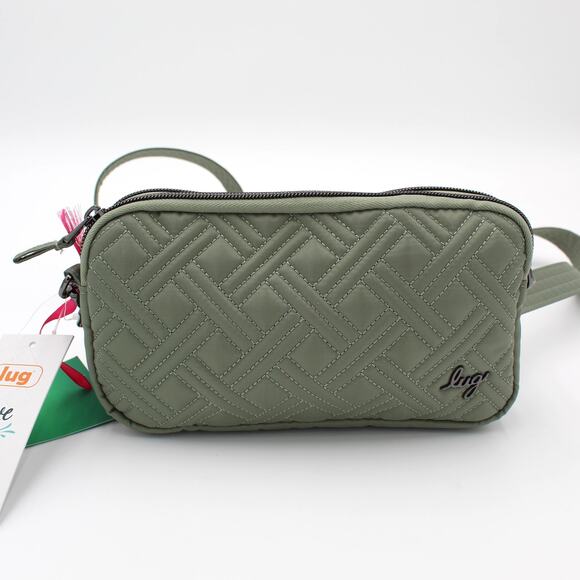 Lug Coupe XL Crossbody Bag 19521 Sage Green Wicked Her Universe Quilted TAGS - Picture 1 of 10